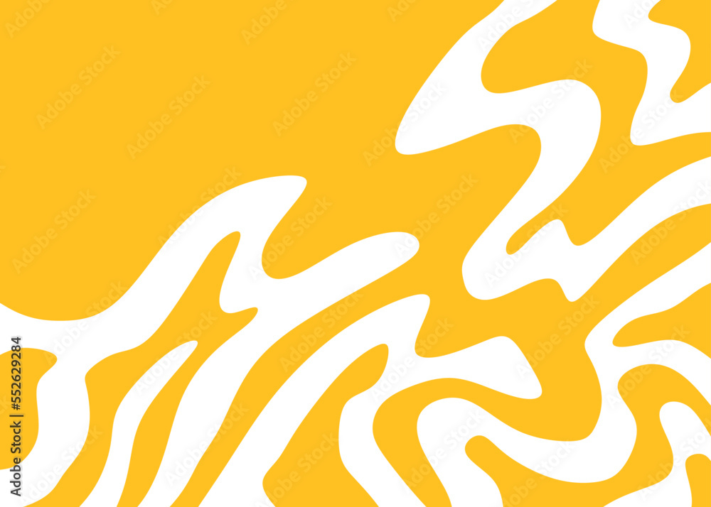 Poster abstract background with cute wavy line pattern and with some copy space area