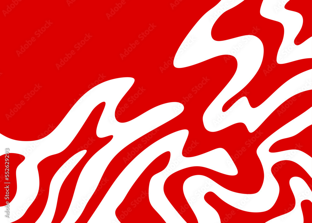 Poster abstract background with cute wavy line pattern and with some copy space area