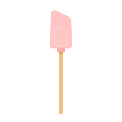 Cream Spatula vector. Cream Spatula on white background.