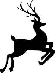 deer, doe, silhouette, hunt, hunter, animal, nature, moose, horn