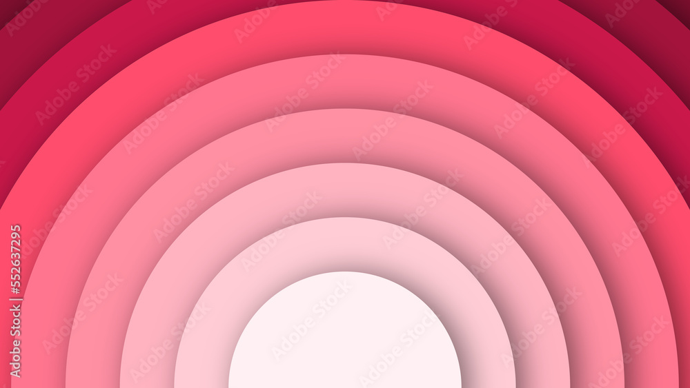 Fototapete abstract pink color radial gradient circle layers background illustration design