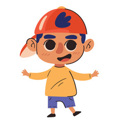 little boy wearing cap