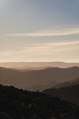 Paisaje montañoso de la sierra de cadiz