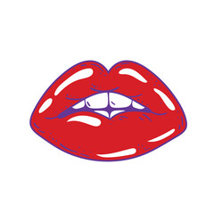 mouth nineties pop art