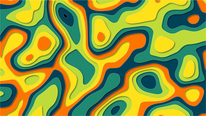 Abstract Paper Layer Cut Background Design