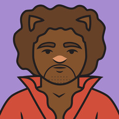 Jamie cool young avatar cat character