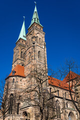 Fototapeta na wymiar Saint Sebaldus Church. Nuremberg, Bavaria, Germany.