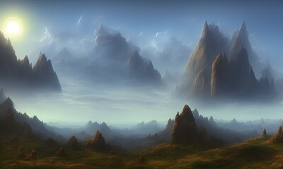 Fototapeta premium Environment - Concept Art - Backdrop