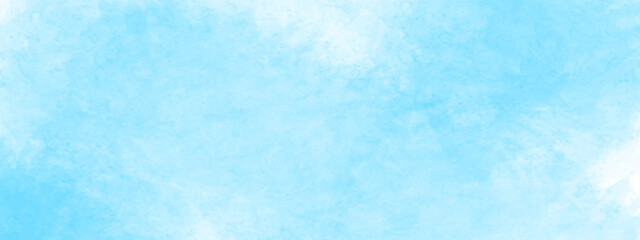 Fototapeta na wymiar Abstract blue sky Water color background, Illustration, texture for design. Blue watercolor splash stroke grunge backdrop background. Blue paint with watercolor paper texture grunge. Blue watercolor 