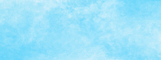 Abstract blue sky Water color background, Illustration, texture for design.
Blue watercolor splash stroke grunge backdrop background. 
Blue paint with watercolor paper texture grunge. Blue watercolor 