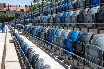 
Folding seats in the stadium - 552644471