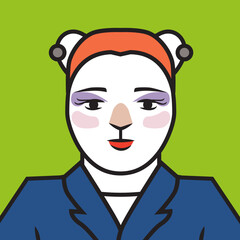 Annie cool mod cat character avatar icon