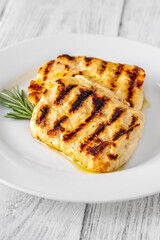 Portion of Halloumi cheese