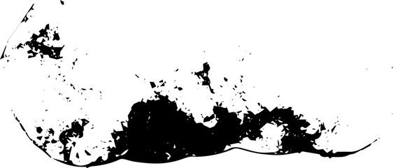 Rustic splash vector texture. Abstract background. Weathered surface and shape. Dirty and damaged backdrop. Vector graphic illustration with transparent white. EPS10.