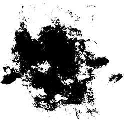 Rustic splash vector texture. Abstract background. Weathered surface and shape. Dirty and damaged backdrop. Vector graphic illustration with transparent white. EPS10.