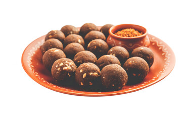 Fenugreek or methi ke Laddu, laddo or laddoo or sweet mithai balls for boosting immunity in winters png 