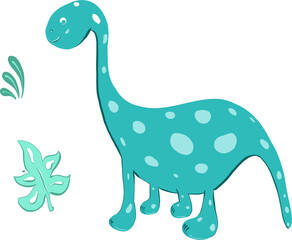 green dinosaur illustration