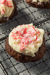 Homemade Peppermint Candycane Chocolate Cookies