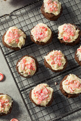 Homemade Peppermint Candycane Chocolate Cookies