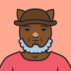 Gregory cool cat character avatar icon