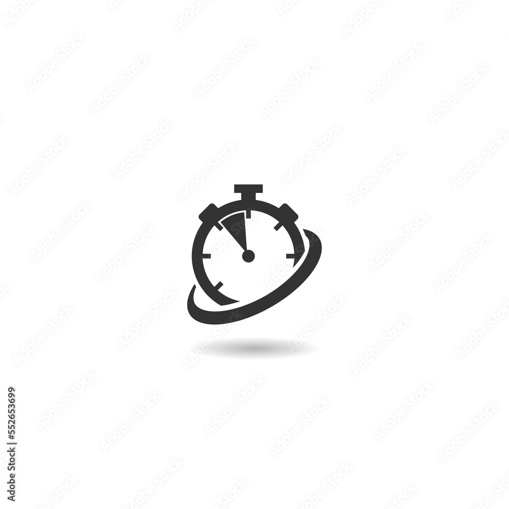 Poster fast service icon with shadow