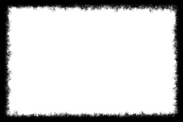 Use this border or frame with your digital art, photographs, illustrations, websites, print and other graphics. Grunge style worn and faded edges. Transparent PNG image.