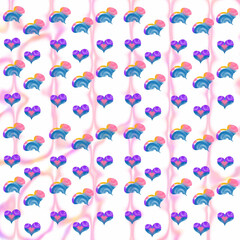 seamless pattern with hearts