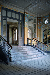 Beelitz Heilstätten Lost Place Sanatorium Lungenheilstätte - obrazy, fototapety, plakaty