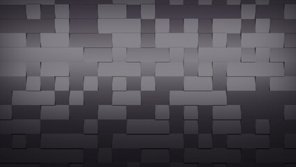 3d rendering 8K wallpaper abstract background of randomly positioned black cubes.