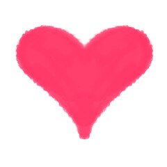 Pink heart shape. Romantic love valentines day