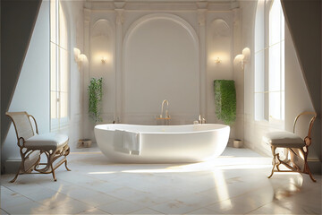 Elegant Luxury retro bathroom