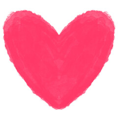 Pink heart shape. Romantic love valentines day