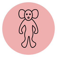 red dolls icon