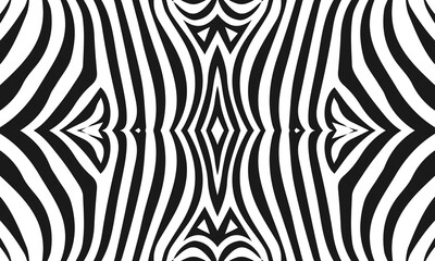 Zebra animal vector seamless pattern