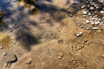 Natural Dam on the Mountain Fork River in Arkansas, USA