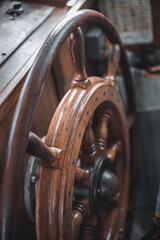 Steuerrad eines Schiffes