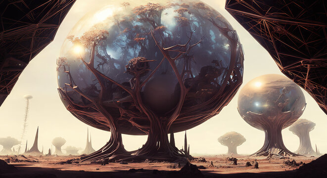 Alien vista, made by AI, artificial intelligence