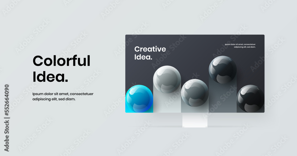Canvas Prints colorful site screen vector design illustration. premium display mockup landing page concept.