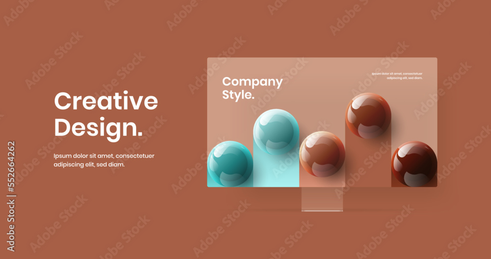 Aufkleber minimalistic computer monitor mockup web banner layout. original website vector design illustration.