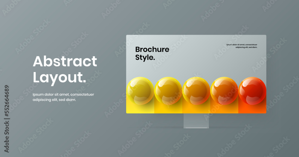 Aufkleber vivid computer display mockup landing page illustration. amazing site screen design vector layout.