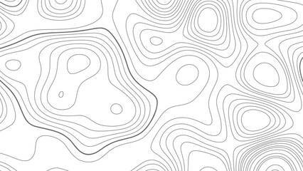 topographic map illustration, abstract height lines isolated on white background vector