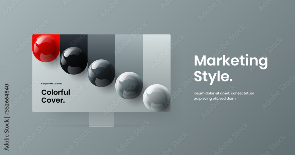 Canvas Prints modern display mockup banner template. premium website design vector illustration.