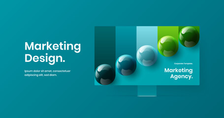 Premium landing page vector design layout. Abstract display mockup website concept.