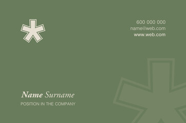 Obraz premium Business card