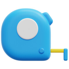 measuring tape 3d render icon illustration