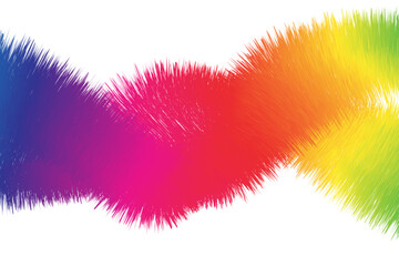 Rainbow wave fur background. Vector illustration.	