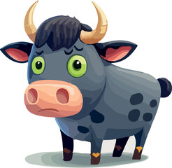 Cute vector cow