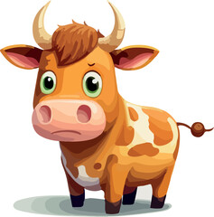 Cute vector cow
