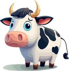 A cute vector cow
