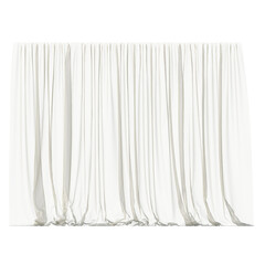 curtain isolated on a transparent background, 3D illustration, cg render - obrazy, fototapety, plakaty